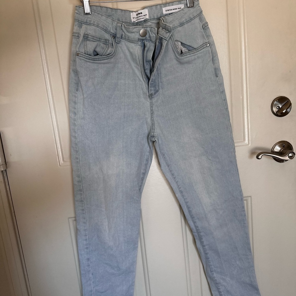 Cotton On Women's High Rise Light Blue Jeans